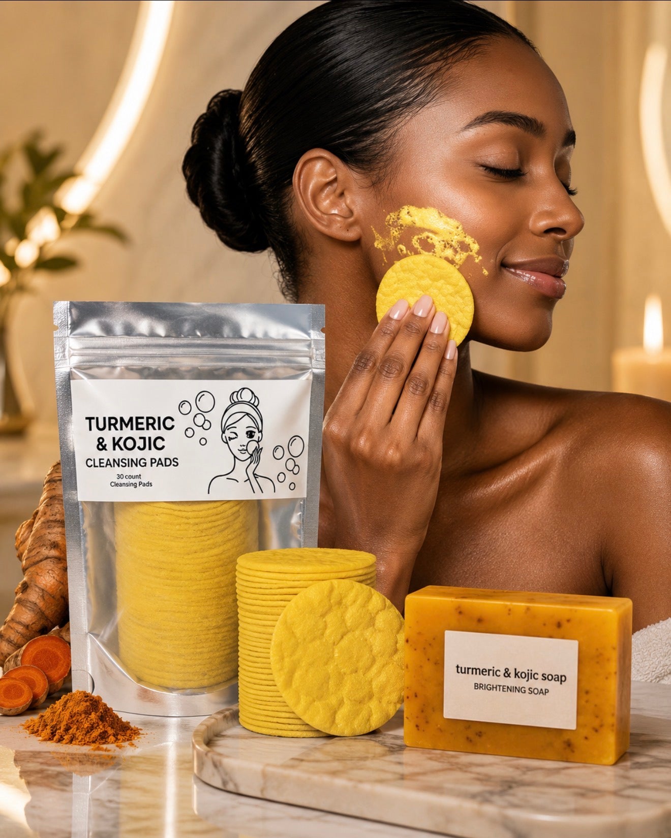 3-in-1 Turmeric & Kojic Skincare Set